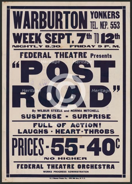 Post Road, Yonkers, NY, [193-]. Creator: Unknown.