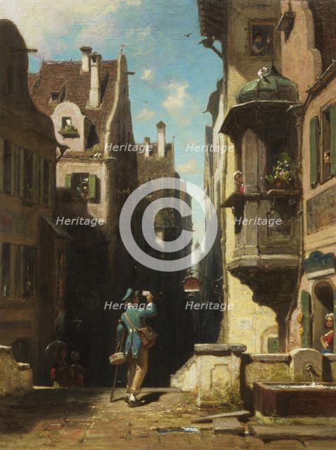Postman, c.1860. Creator: Spitzweg, Carl (1808-1885).