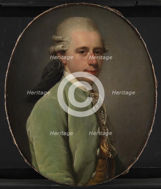 Postmaster General Frederik Hauch as a young man, 1776. Creator: Jens Juel.