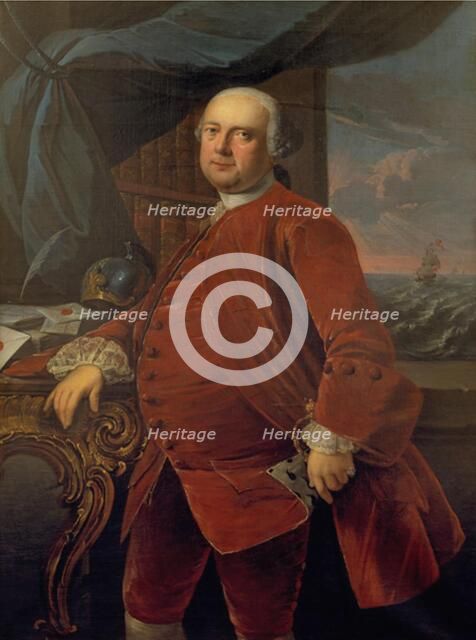 Postmester Frederik Carl Harboe (?), 1764. Creator: Jens Juel.