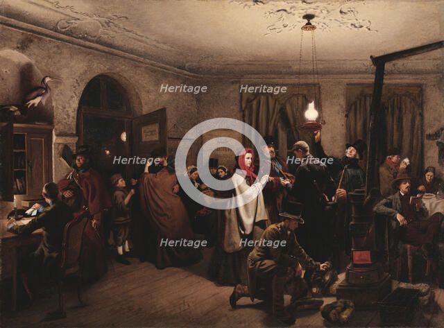 Postal Station, 1859. Creator: Schlesinger, Felix (1833-1910).