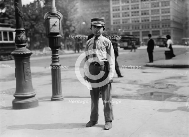 Postal Tel. Co. Summer Uniform, between c1910 and c1915. Creator: Bain News Service.