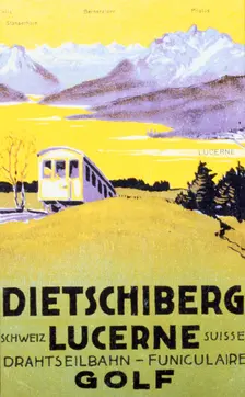 Postcard from golfing resort, Switzerland, c1930. Creator: Unknown