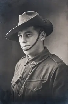 Postcard of soldier Jack friend of Bernard Laurence Barney Nugent. Creator: Murphy