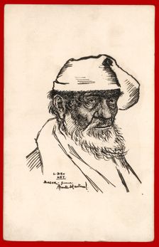 Postcard - local man, Begur, Girona, Catalunya, 1920s. Creator: Llorenç Brunet Torroll