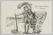 Postcard, Samoa Yielded without a Struggle. 1914. Creator: William Blomfield