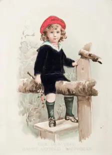 Postcard to Bernard Laurence Barney Nugent, 1900. Creator: Murphy