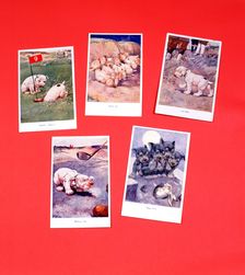 Postcardof dogs with a golfing theme, c1920s. Creator: Unknown