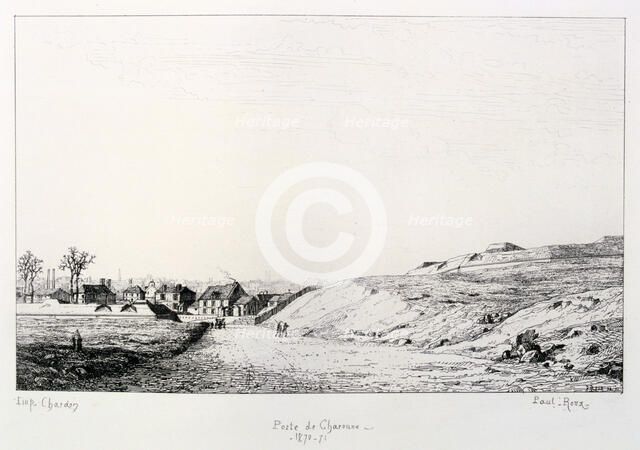 Poste de Charonne, Siege of Paris, 1870-1871. Artist: Paul Roux