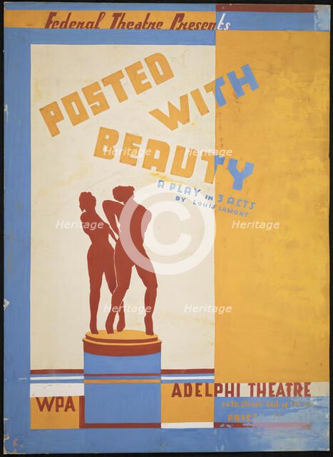 Posted with Beauty, [193-]. Creator: Unknown.