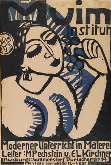 Poster Muim Institut , 1911. Creator: Kirchner, Ernst Ludwig (1880-1938)