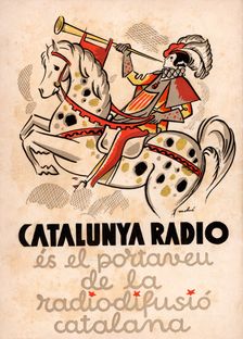 Poster of Catalunya Radio, representative for the Catalan broadcasting, 1934