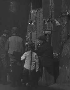 Poster of Protect the Emperor Society, Chinatown, San Francisco, between 1896 and 1906. Creator: Arnold Genthe