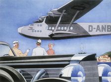 Poster advertising Mercedes-Benz cars, 1939