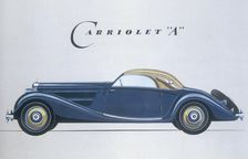 Poster advertising Mercedes-Benz cars, 1939