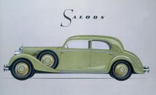 Poster advertising Mercedes-Benz cars, 1939