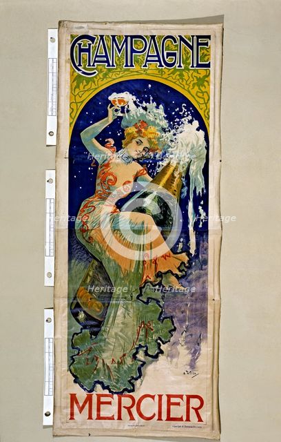 Poster advertising Mercier Champagne, c1896.  Creator: Antonio Utrillo.