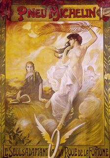 Poster advertising Michelin tyres