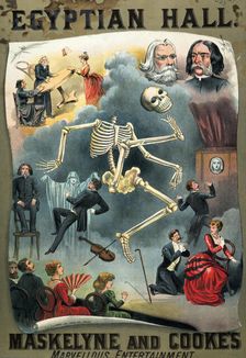 Poster advertising a conjuring act, c1885. Creator: Dangerfield