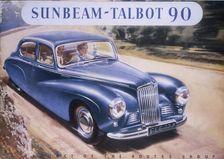 Poster advertising a Sunbeam-Talbot 90, 1950