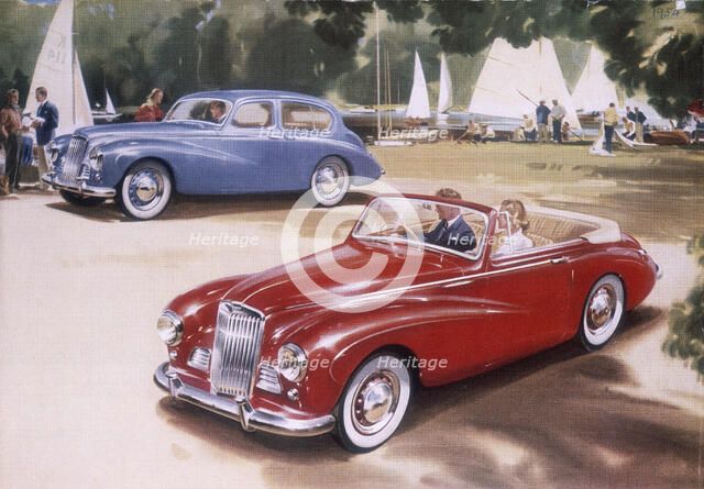Poster advertising a Sunbeam-Talbot 90, 1954. Artist: Unknown