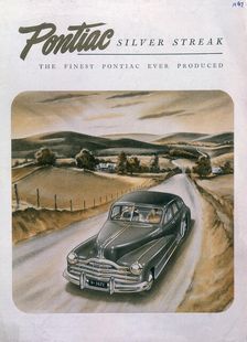 Poster advertising a Pontiac Silver Streak, 1947