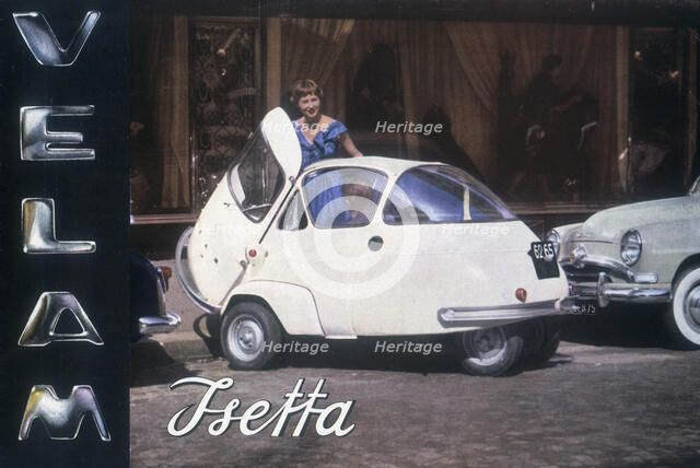 Poster advertising a Velam Isetta car, 1957. Artist: Unknown