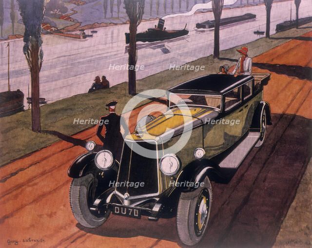 Poster advertising Armstrong Siddeley cars, 1930. Artist: Guy Sabran