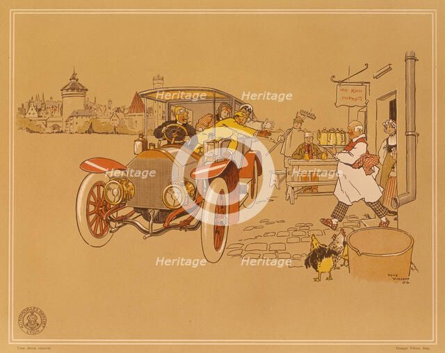 Poster advertising Berliet cars, 1906. Artist: René Vincent