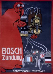 Poster advertising Bosch ignition systems