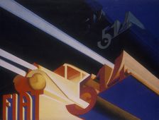 Poster advertising Fiat cars, 1931