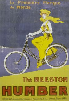 Poster advertising Humber bicycles, late 19th-early 20th century