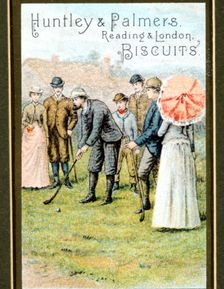 Poster advertising Huntley and Palmers biscuits, c1900. Creator: Unknown