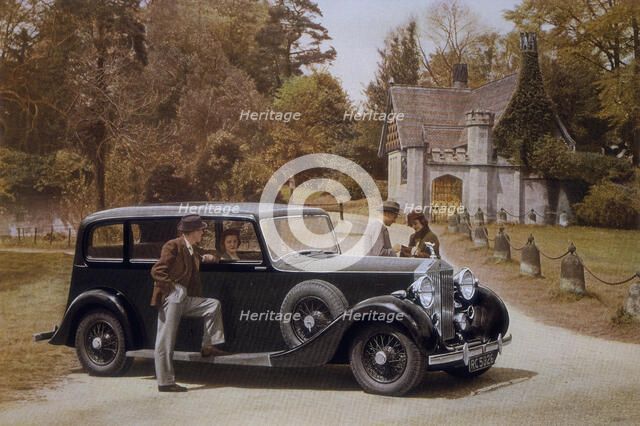 Poster advertising Rolls-Royce cars, 1939. Artist: Unknown