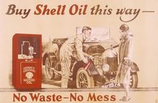 Poster advertising Shell oil, (c1920s?)