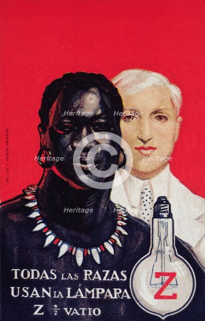 Poster advertising the Z brand of electric lamps, 1930.