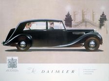 Poster advertising the Daimler Straight 8 limousine, 1947