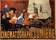 Poster advertising the Lumiere Brothers film L'arrosseur arrossé
