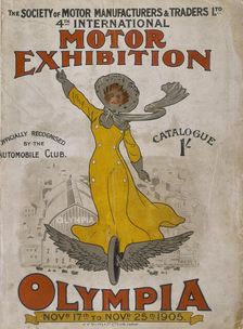 Poster advertising the Olympia Motor Exhibition, 1905