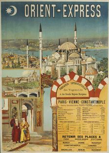 Poster advertising the Orient Express, 1891. Creator: Ochoa y Madrazo, Rafael de (1858-1935)