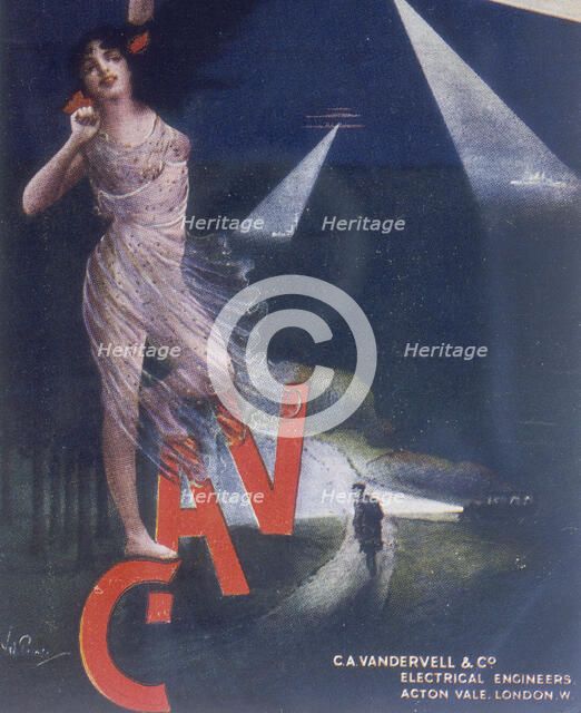 Poster advertising Vandervell. Artist: Unknown