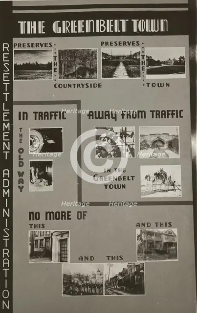 Poster by Record Section, Suburban Resettlement,  1935-12. Creator: Arthur Rothstein.
