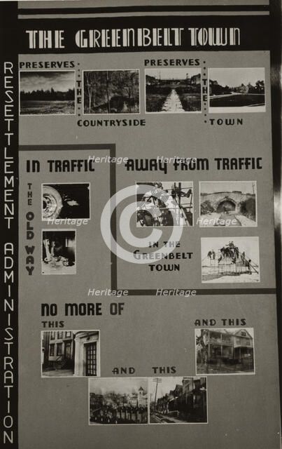 Poster by Record Section, Suburban Resettlement,  1935-12. Creator: Arthur Rothstein.