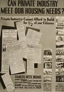 Poster by Record Section, Suburban Resettlement Administration, 1935-12. Creator: Arthur Rothstein