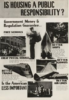 Poster by Record Section, Suburban Resettlement Administration, 1935-12. Creator: Arthur Rothstein