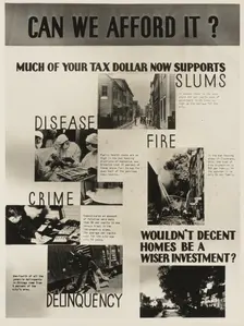 Poster by Record Section, Suburban Resettlement Administration, 1935-12. Creator: Arthur Rothstein