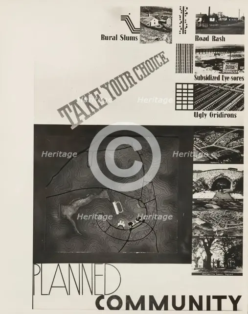 Poster by Record Section, Suburban Resettlement Administration,  1935-12. Creator: Arthur Rothstein.