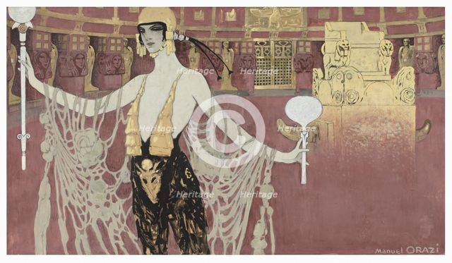 Poster design for the film L'Atlantide by Jacques Feyder.
