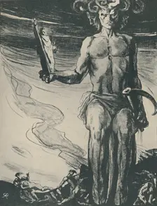Poster for Thomas Hardy's The Dynasts, 1919. Artist: Charles S Ricketts
