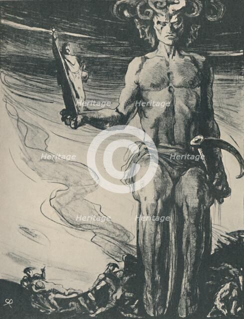 'Poster for Thomas Hardy's The Dynasts, 1919. Artist: Charles S Ricketts.